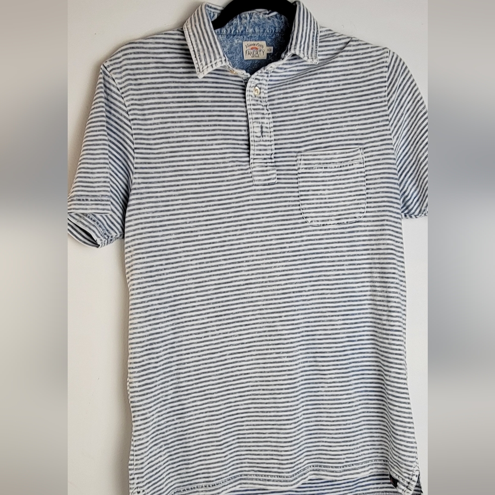 Striped Blue and White Shirt